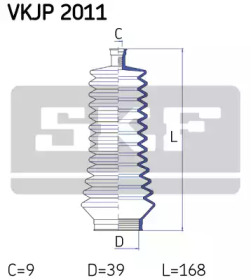 Гофрированный кожух / прокладки SKF для NISSAN KUBISTAR (X76) 1.5 dCi